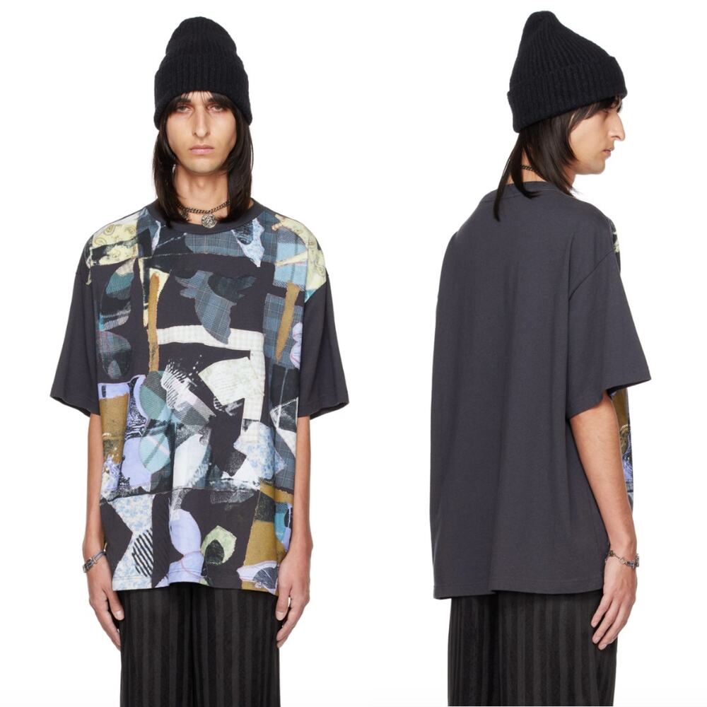 Acne Studios | SSENSE x Jessi Reaves Patchwork T-Shirt Gray L